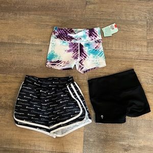 Lot of 3 girls athletic shorts size 8-10